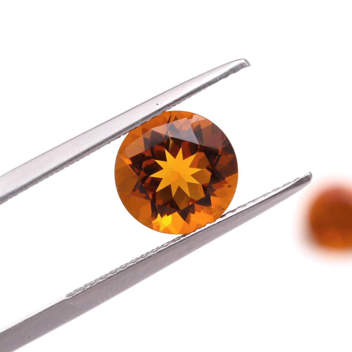 Citrine - 3.8ct - (9mm) x 2 - Round Shape