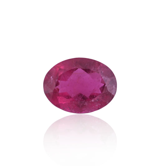 Rubelite - 7.59ct - 15.5mm x 12mm - Oval Shape